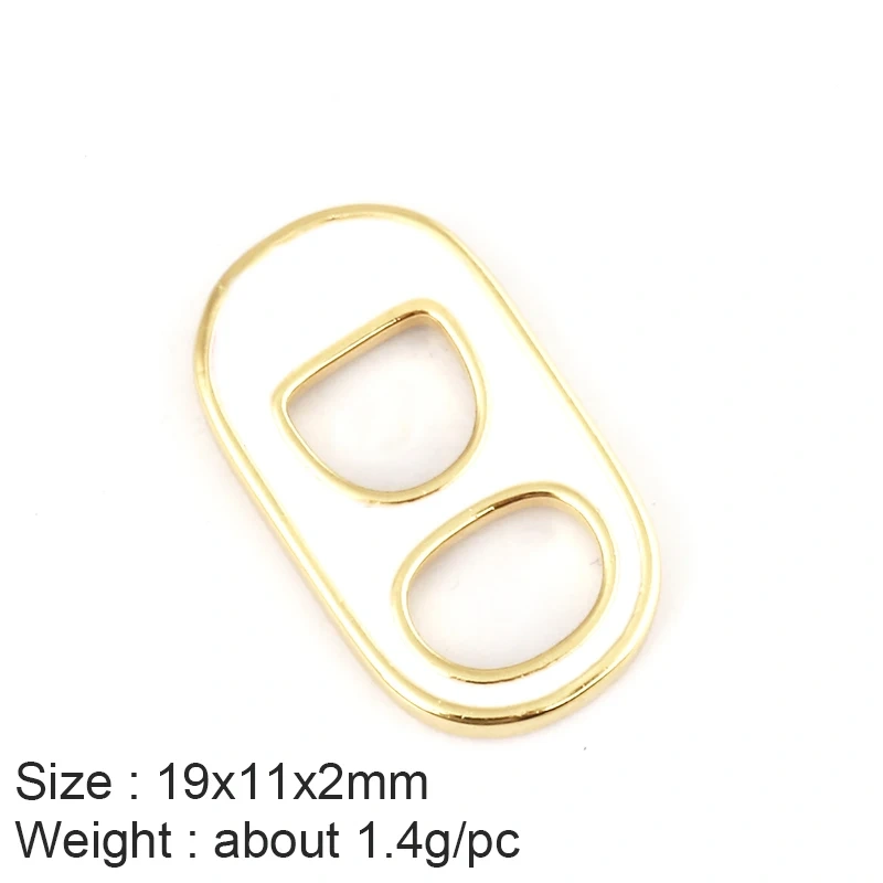 Soda Cap Two Holes Charm Pendant Colourful Attachment , Gold Plated Colour , Fashion Trendy Handmade Jewelry Findings K54