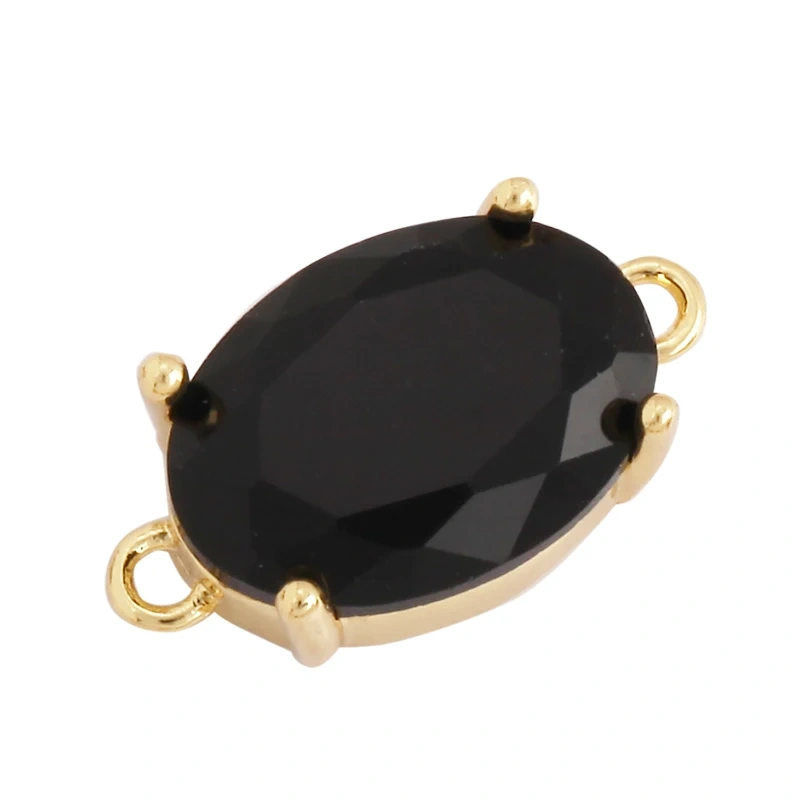 Love Heart Rectangle Oval Geometry Long Bezel Glass Connector,Trendy Bracelet Necklace Jewelry Findings Accessories Supplies M64