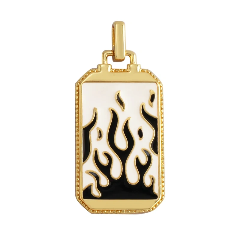 Enamel Tarot Cards Sun Star Moon Evil Eye Heart Hand Charm Pendant,18K Gold Plated Bracelets Necklaces Jewelry Accessories M80