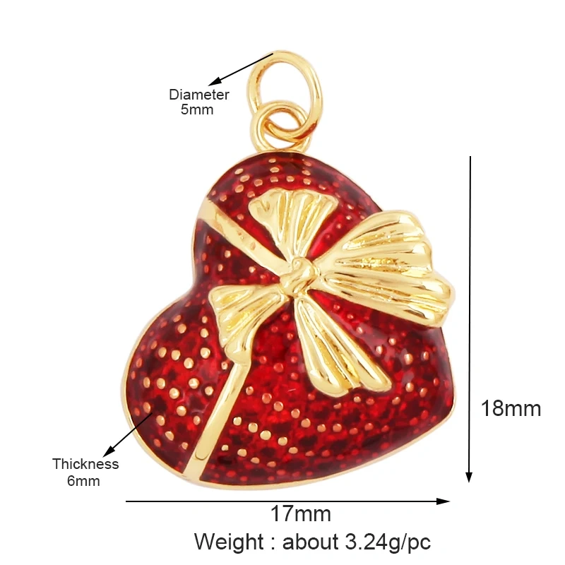New Vintage Victorian Love Heart Zircon Charm Pendant,Creative Butterfly Pentacle 18K Gold Plated Jewelry Necklace Supplies L25