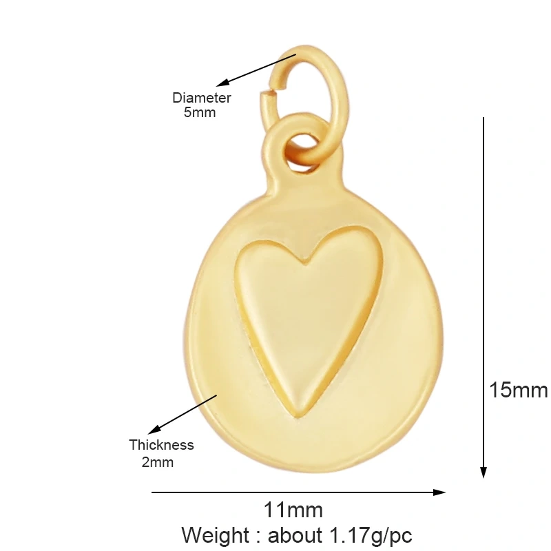 New Vintage Victorian Love Heart Zircon Charm Pendant,Creative Butterfly Pentacle 18K Gold Plated Jewelry Necklace Supplies L25