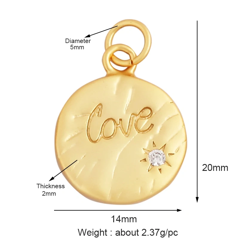 New Vintage Victorian Love Heart Zircon Charm Pendant,Creative Butterfly Pentacle 18K Gold Plated Jewelry Necklace Supplies L25