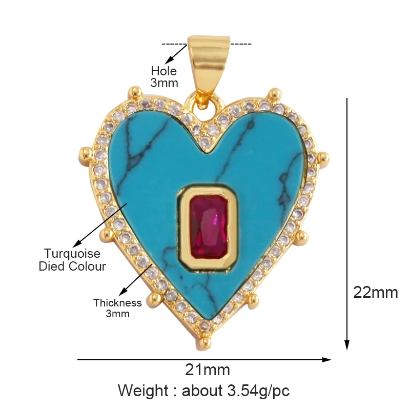 Trendy Round Heart Shape Natural Mother of Pearl Shell Agate Malachite Charm Pendant,Jewelry For Necklace Accessories Supply L55