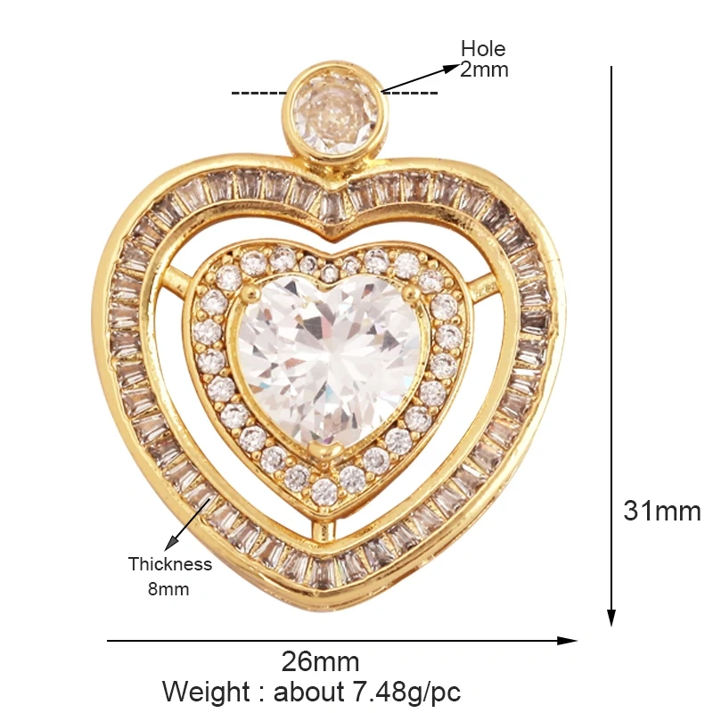 Enamel Tarot Cards Focal Mega Pendant,New 18K Real Gold Plated Shell DIY Jewelry Accessories  for Bracelets Necklaces Making M07