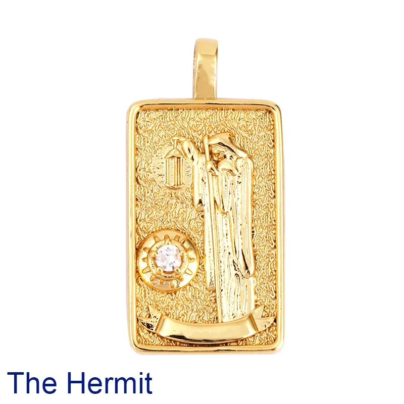 Tarot Cards Charm Pendant ,2021 New  18K Real Gold Plated DIY Jewelry Accessories  for Bracelets Necklaces Making