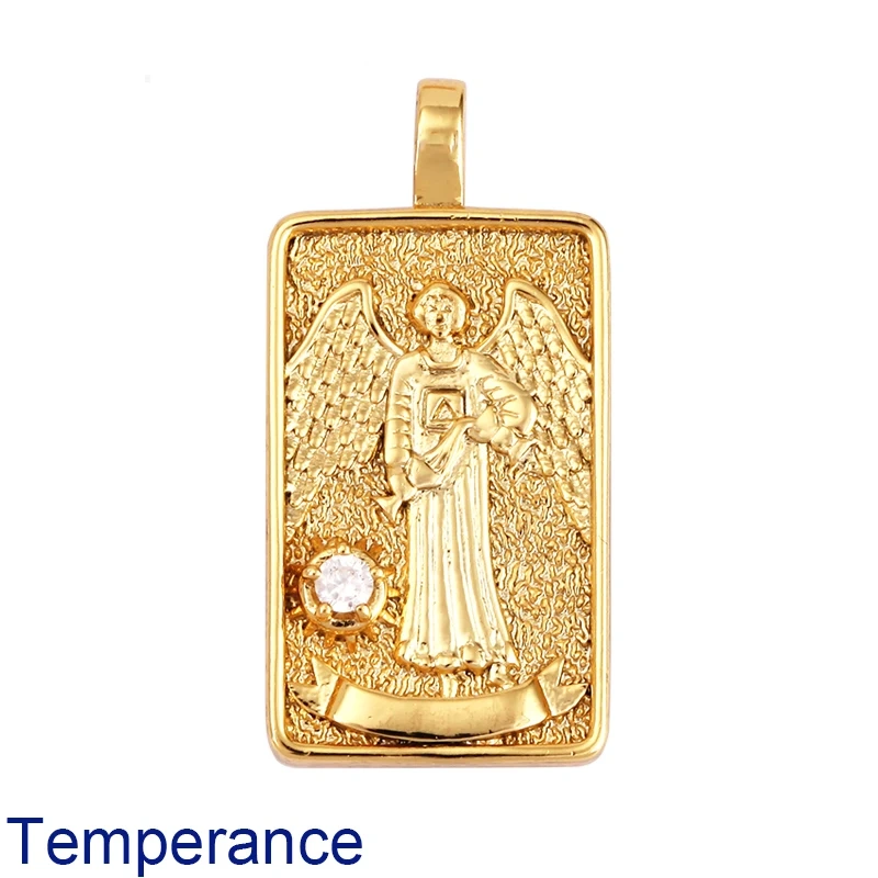Tarot Cards Charm Pendant ,2021 New  18K Real Gold Plated DIY Jewelry Accessories  for Bracelets Necklaces Making