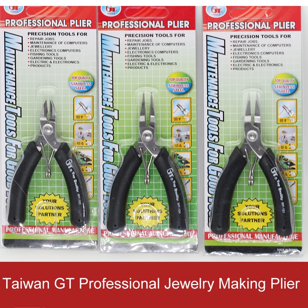 Professinal Jewerlry Making Plier, Round Flat Sharp Nose Wire Cutting Plier , Mini Stainless Steel Hand Craft Making Tools