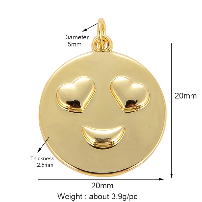 Smile Happy Cry Face Expression Emotion  Love Call Me  Charm Pandent in Gold Colour, Jewelry Necklace Bracelet Making Supplies