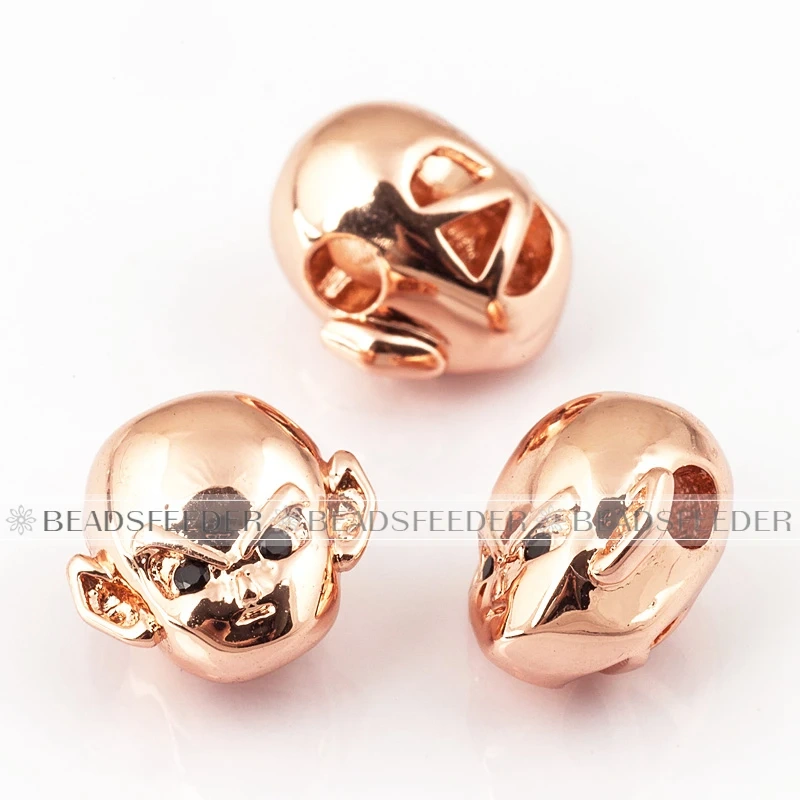 Carton Loose Brass Gold  Beads ,Mens Bracelet Making Supplies，18K Real Gold Plated ， Jewelry Making Accessories