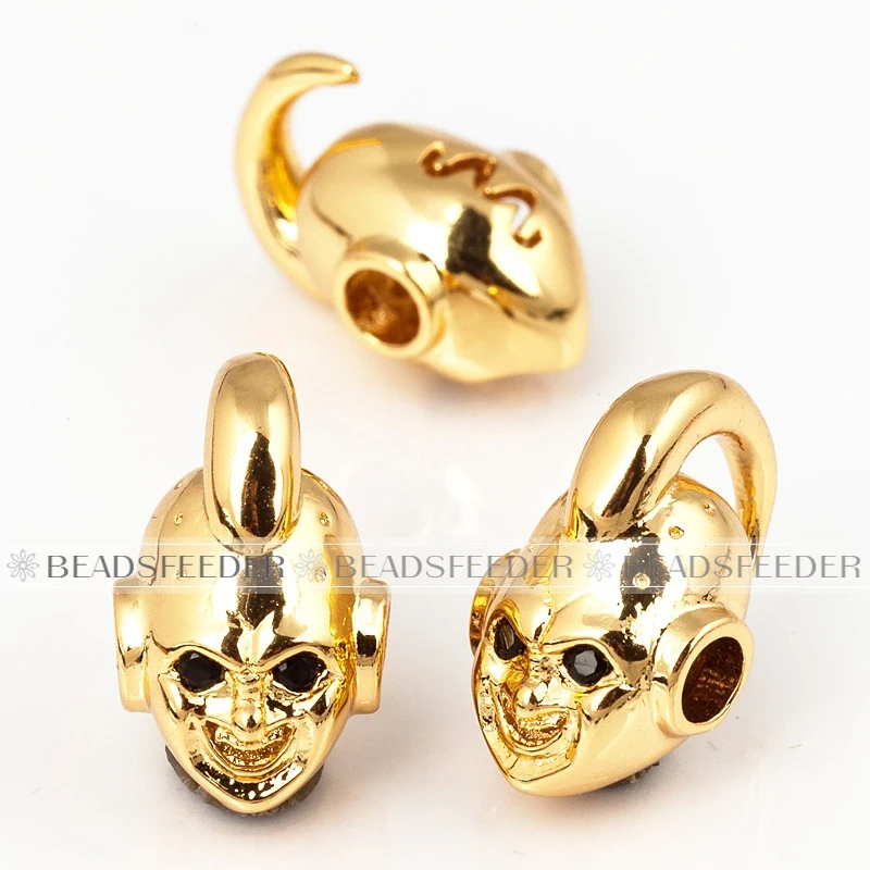 Dragon Ball Evolution Super Saiyan Majin Buu Piccolo Kuririn Carton Loose Brass Gold  Beads ,Mens Bracelet Making Supplies