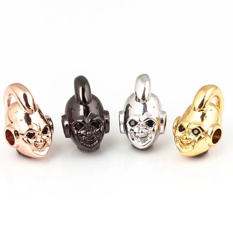 Dragon Ball Evolution Super Saiyan Majin Buu Piccolo Kuririn Carton Loose Brass Gold  Beads ,Mens Bracelet Making Supplies