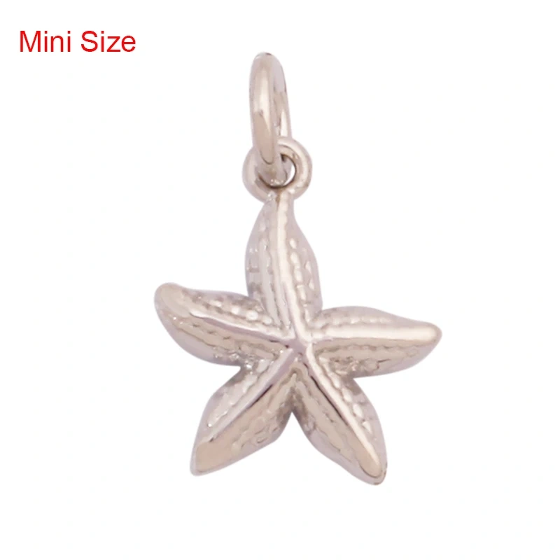Marine Organism Fish Sea Conch Horse Shell Starfish Crab Fishbone Charm Pendant,Gold Plated Zircon Jewelry Finding Supplies K73