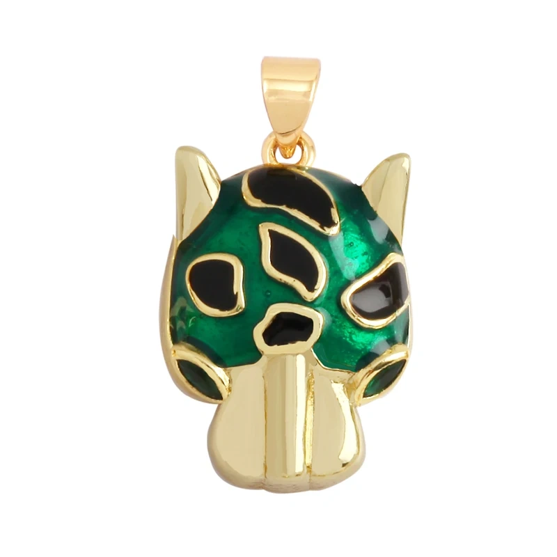 Elephant Dinosaur Leopard Rabbit Snake Bear Duck Charm Pendant,18K Gold Animal Necklace Bracelet for Handmade Jewelry Supply P19