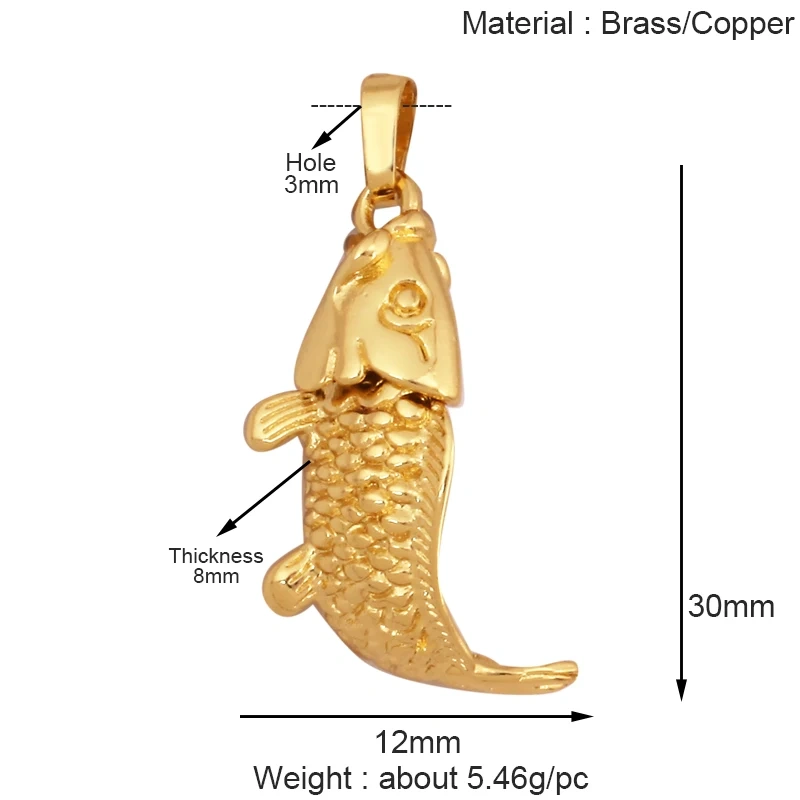 Marine Organism Fish Sea Conch Horse Shell Starfish Crab Fishbone Charm Pendant,Gold Plated Zircon Jewelry Finding Supplies K73