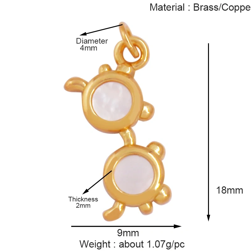 Cowboy Hat Boots Key Glasses Aircraft Windmill Slipper Sports Charm Pendant,Zirconia 18K Gold Necklace Craft Jewelry Supply K78