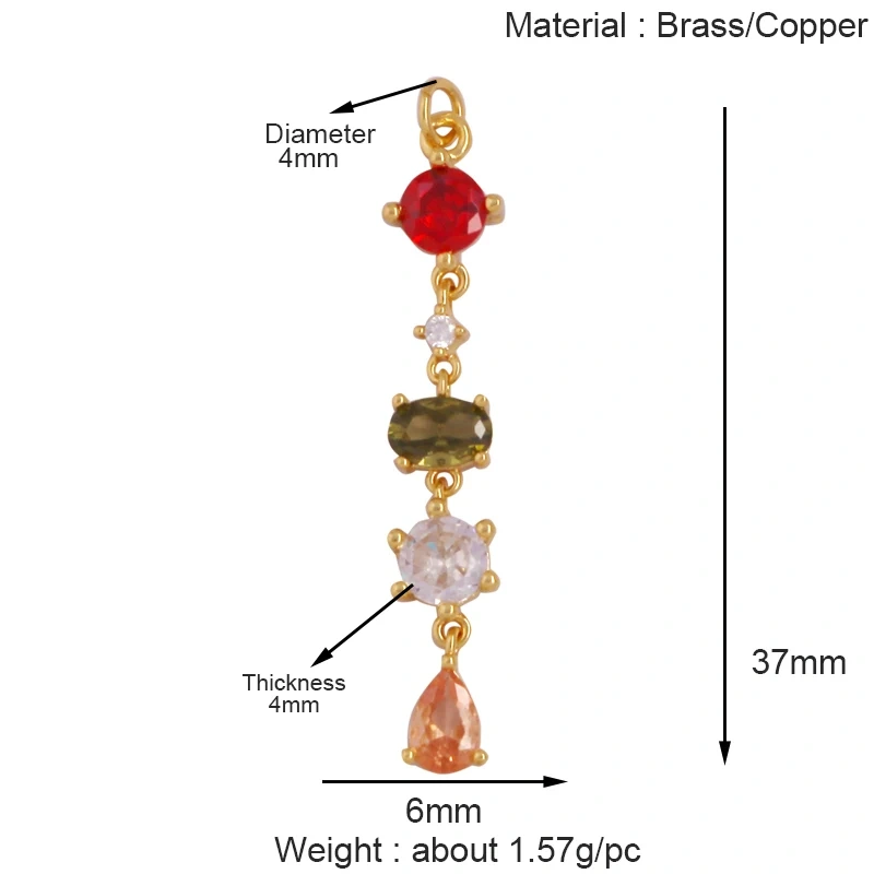 Cowboy Hat Boots Key Glasses Aircraft Windmill Slipper Sports Charm Pendant,Zirconia 18K Gold Necklace Craft Jewelry Supply K78