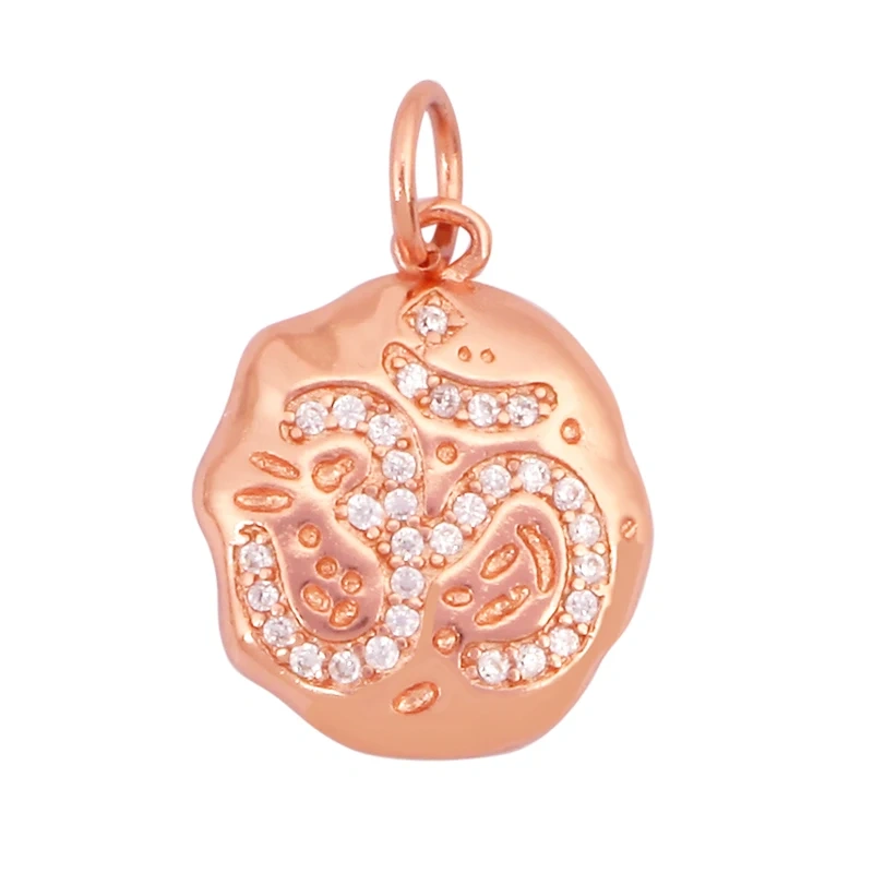 Cowboy Hat Boots Key Glasses Aircraft Windmill Slipper Sports Charm Pendant,Zirconia 18K Gold Necklace Craft Jewelry Supply K78