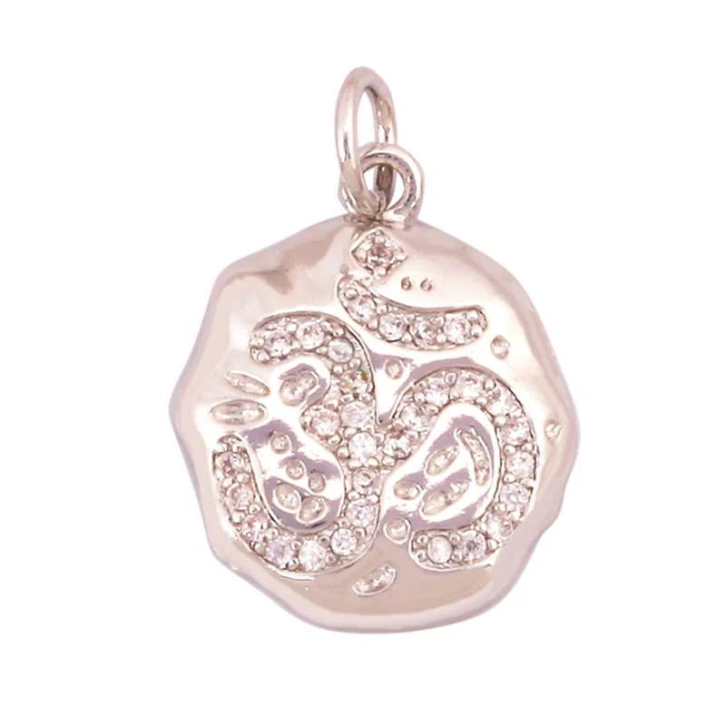 Cowboy Hat Boots Key Glasses Aircraft Windmill Slipper Sports Charm Pendant,Zirconia 18K Gold Necklace Craft Jewelry Supply K78