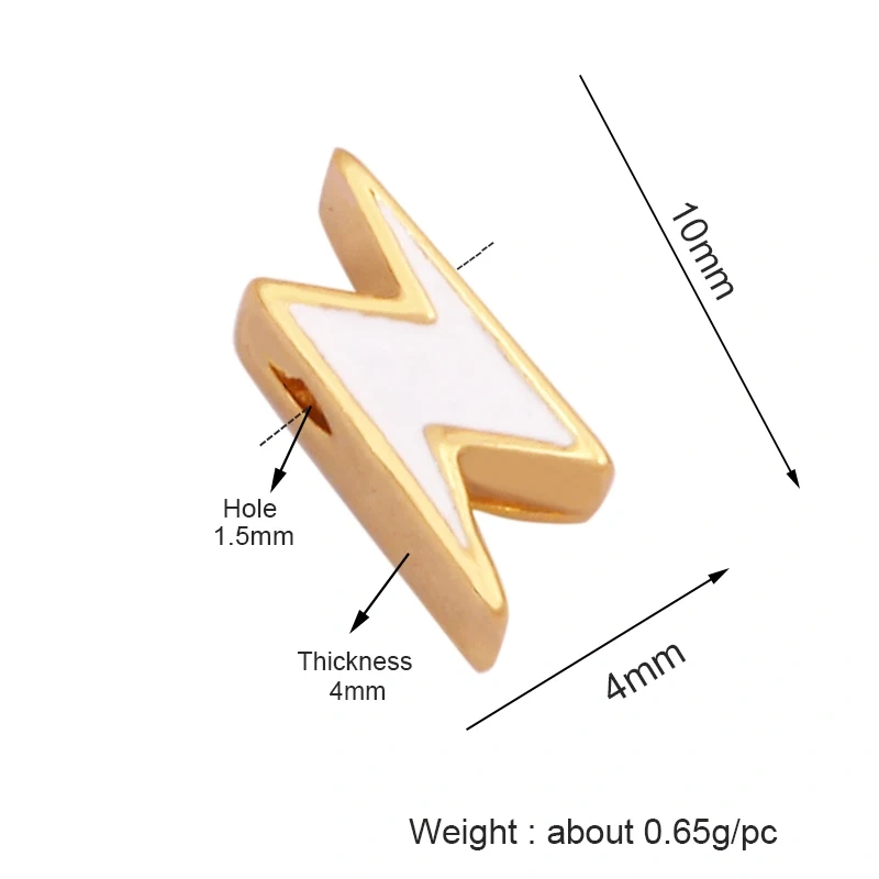 Colourful Enamel Sun Lightning Camera Beer Cup Car Fire Happy Face Bead,18K Gold Plated Bracelet Necklace Accessories Supply K49