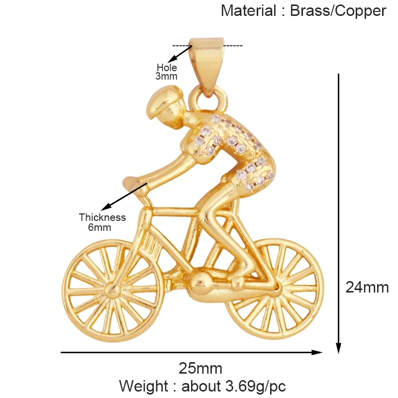 Trendy Sports Shirt Baseball Football Rugby Tennis Racket Charm Pendant,18K Gold Plated DIY Necklace Jewelry Supplies K84