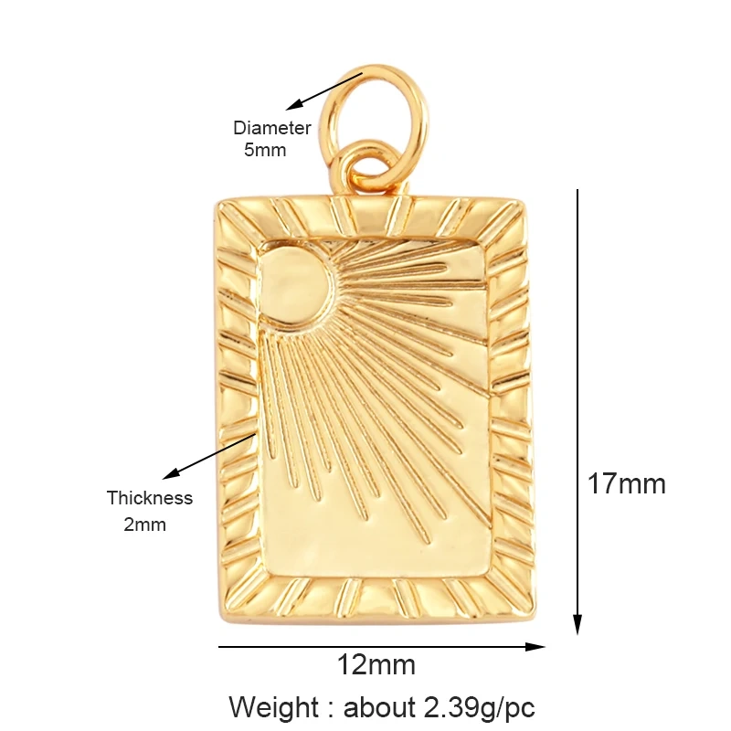 Delicacy Hollow Out Star Moon Sun Charm Pendant,Cubic Zirconia Pave  Crystal Necklace Bracelet Jewelry Accessories Supplies L45