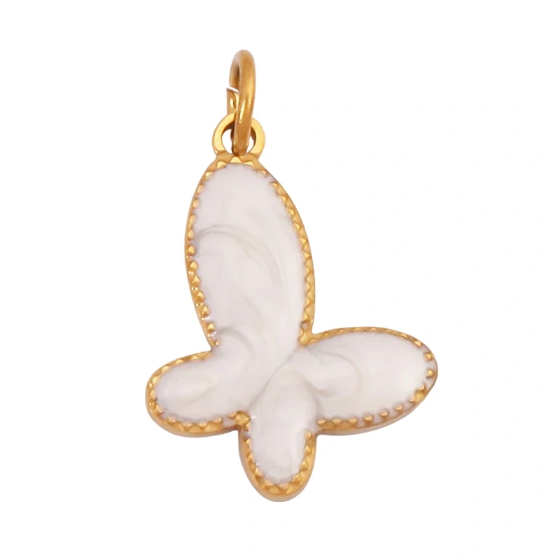 316 Staineless Steel Ocean Dolphin Fish Seahorse Butterfly Charm Necklace Pendant,Summer Beach Holiday Jewelry Supplies K55