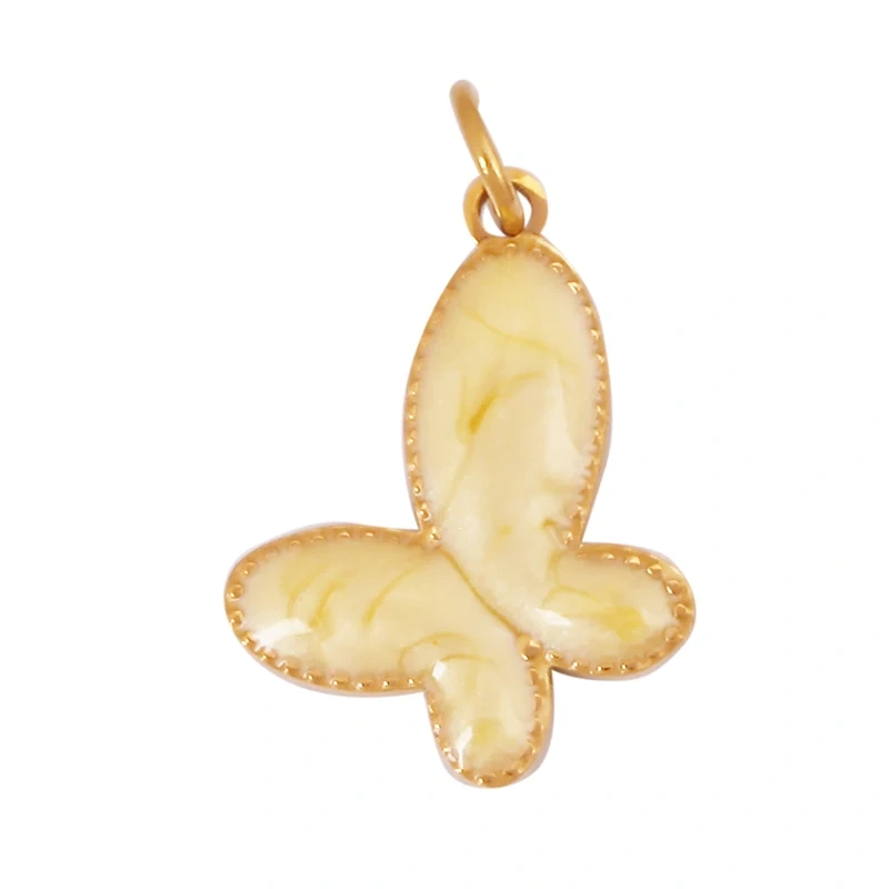 316 Staineless Steel Ocean Dolphin Fish Seahorse Butterfly Charm Necklace Pendant,Summer Beach Holiday Jewelry Supplies K55