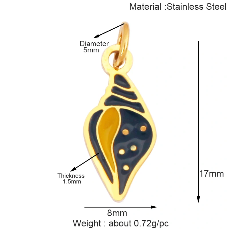 316 Staineless Steel Ocean Dolphin Fish Seahorse Butterfly Charm Necklace Pendant,Summer Beach Holiday Jewelry Supplies K55