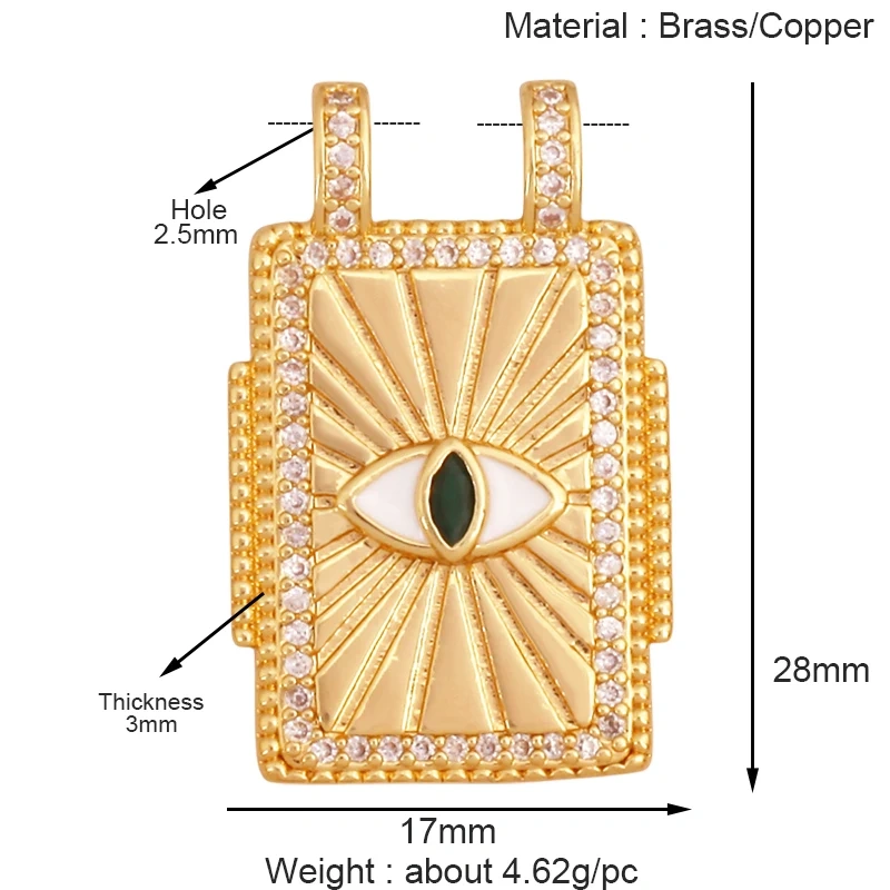 Bohemian Enamel Tarot Cards Coconut Tree Cactus Love Space Star Stripe Heart Eye Charm Pendant, Jewelry Accessories Supplies K86