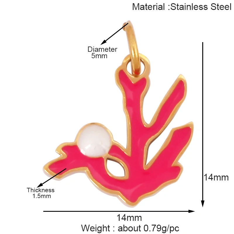 316 Staineless Steel Ocean Dolphin Fish Seahorse Butterfly Charm Necklace Pendant,Summer Beach Holiday Jewelry Supplies K55