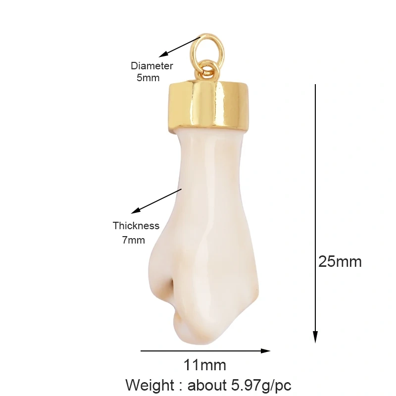 Oil Dropped Enamel Hollow Hamsa Hand Shape Charm Focal Pendant,Colourful Cubic Zircon Necklace Jewelry Making Accessories M59