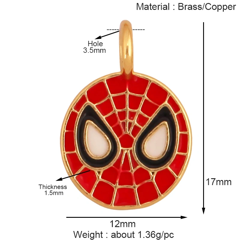 Popular Carnival Halloween Scream Ghost Skeleton Mask Charm Pendant,Trendy Cubic Zirconia 18K Gold Jewelry Necklace Supplies K83