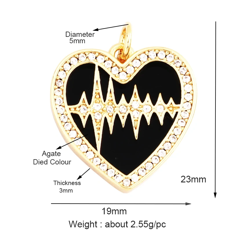 Trendy Design Love Heart Natural Mother of Pearl Shell Agate Malachite Tiger Eye Pendant Charm,Jewelry For Necklace Supplies M32