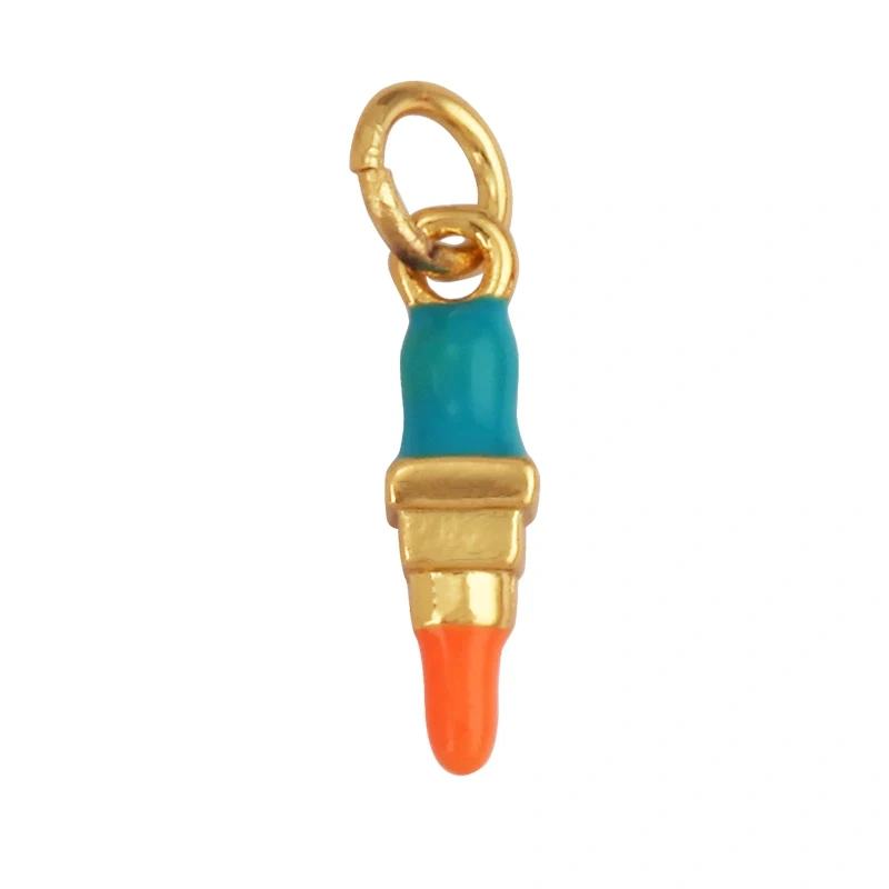 Fashion New Enamel Makeup Perfume Bottle Lipstick Colourful Mixed Charm Pendant For DIY Necklace Jewelry Making Accessories M03