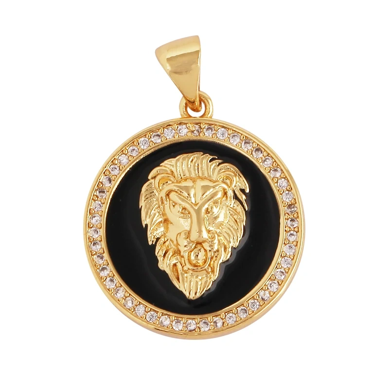 Enamel Bear Lion Animal Charm Pendant  for Necklace Bracelet,Colourful Handy Craft Summer Jewelry Components Supplies L10