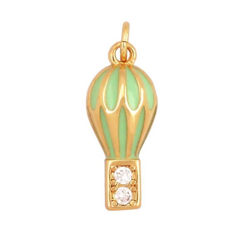 Minimalism Trendy Rainbow Matchstick Crayon Balloon Shape Charm Pendant,Colourful Jewelry Necklace Making Wholesale Supplies L07