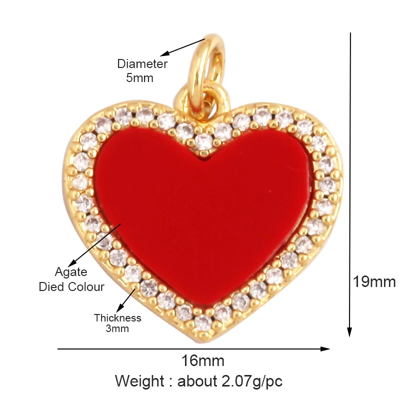 Trendy Design Love Heart Natural Mother of Pearl Shell Agate Malachite Tiger Eye Pendant Charm,Jewelry For Necklace Supplies M32