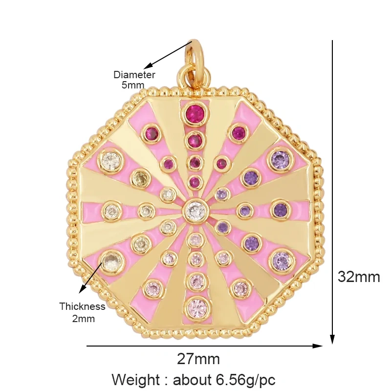Fashion Colourful Turkish Evil Luck Eye Hand Charm Pendant,Simple Geometric Zircon Horoscope Sign Necklace Jewelry  Supplies M36