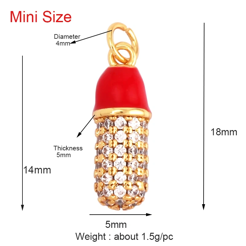 Capsule Chill Pill Enamel Charm Neon Pink Orange Turquoise Pendant Oil Dropped,Gold Plated Colour,Necklace Bracelet Pendant M83