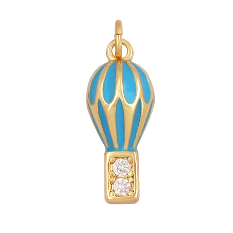 Minimalism Trendy Rainbow Matchstick Crayon Balloon Shape Charm Pendant,Colourful Jewelry Necklace Making Wholesale Supplies L07