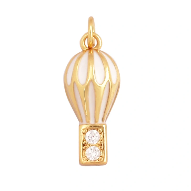 Minimalism Trendy Rainbow Matchstick Crayon Balloon Shape Charm Pendant,Colourful Jewelry Necklace Making Wholesale Supplies L07