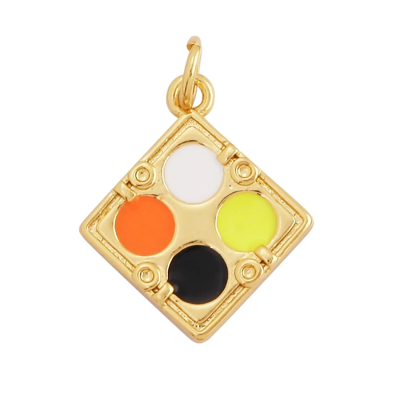 Fashion New Enamel Makeup Perfume Bottle Lipstick Colourful Mixed Charm Pendant For DIY Necklace Jewelry Making Accessories M03