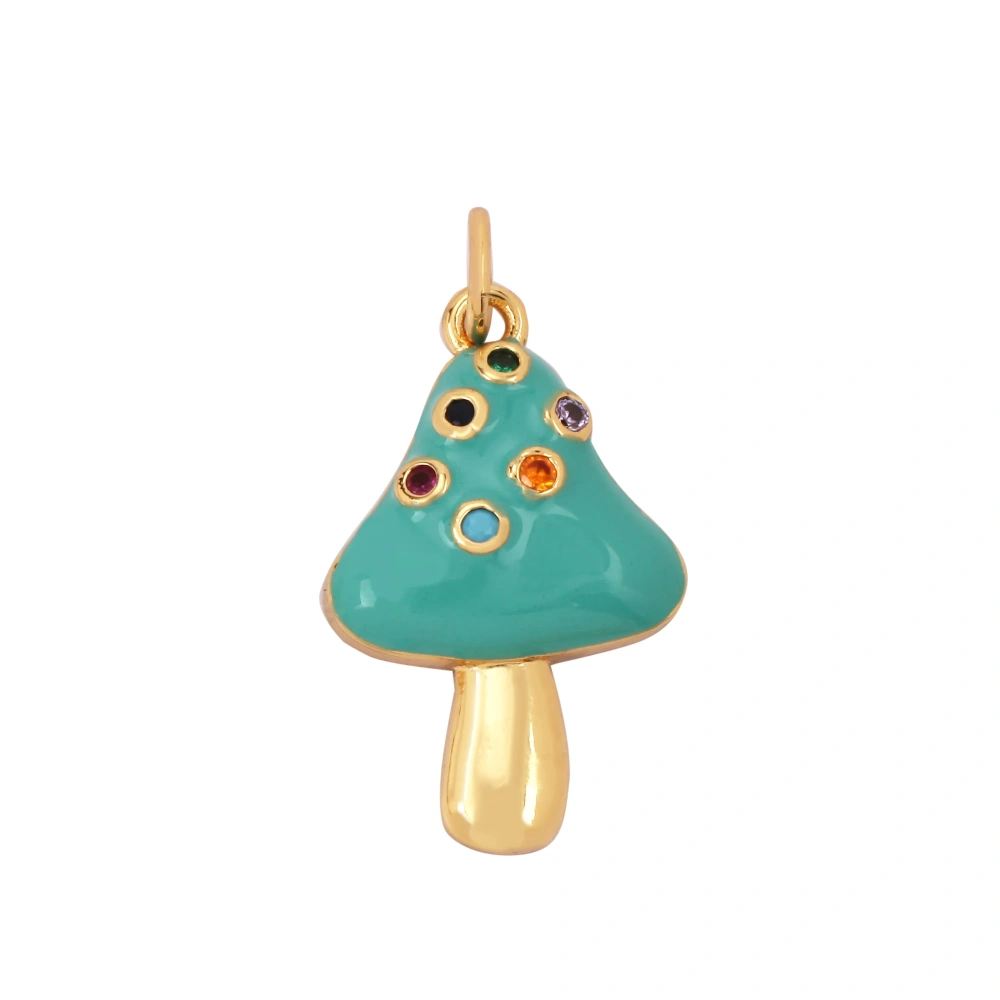 Cute Colorful Mushroom Enamel Charm Pink Neon Orange Red Necklace Bracelet Pendant,Gold Plated Accessories Findings Supplies M81