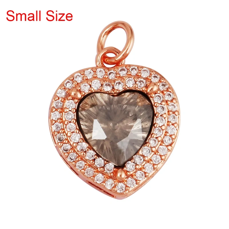 Delicate Lovely Ocean Red Heart Charm Pendant,18K Gold Plated,Necklace Bracelet Pendant for Handmade Jewelry Accessories M84 M78