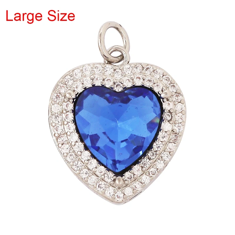 Delicate Lovely Ocean Red Heart Charm Pendant,18K Gold Plated,Necklace Bracelet Pendant for Handmade Jewelry Accessories M84 M78