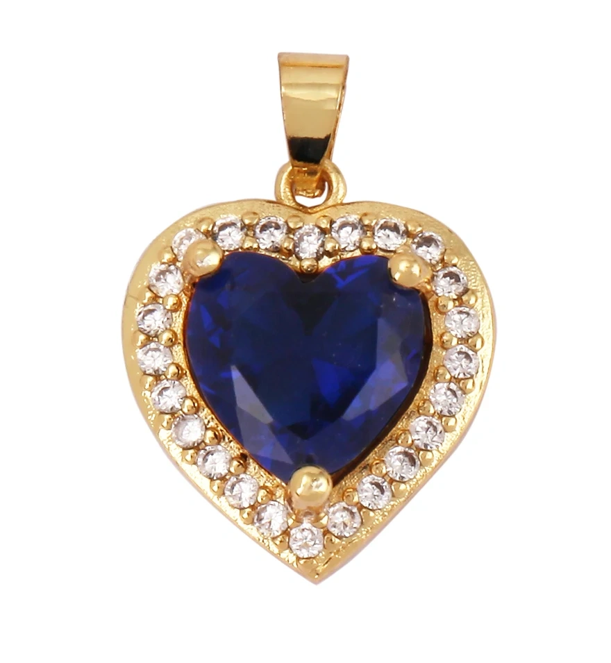 Delicate Lovely Ocean Red Heart Charm Pendant,18K Gold Plated,Necklace Bracelet Pendant for Handmade Jewelry Accessories M84 M78