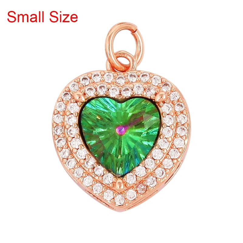 Delicate Lovely Ocean Red Heart Charm Pendant,18K Gold Plated,Necklace Bracelet Pendant for Handmade Jewelry Accessories M84 M78