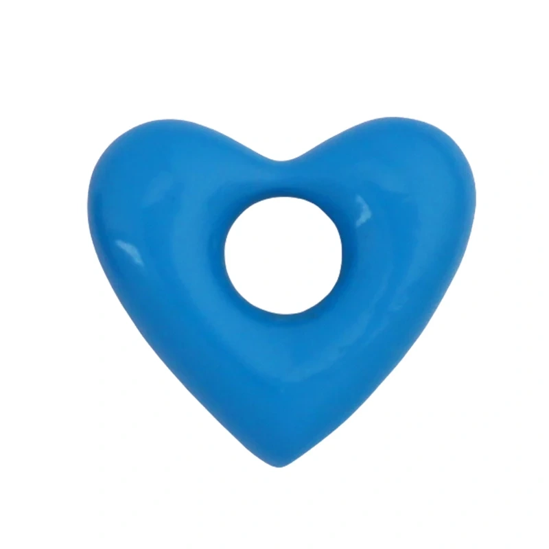 Fashion Colourful Heart Shape Charm Pendant,Classics Love Heart Cubic Zirconia Real 18K Gold Plated Craft Jewelry Supplies K66