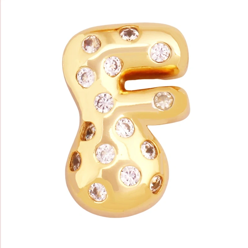 Cute Fashion 18K Gold Plated Full Zircon Crown Initial Name A-Z Letter Charm Pendant Necklace,Jewelry Findings Supplies K68