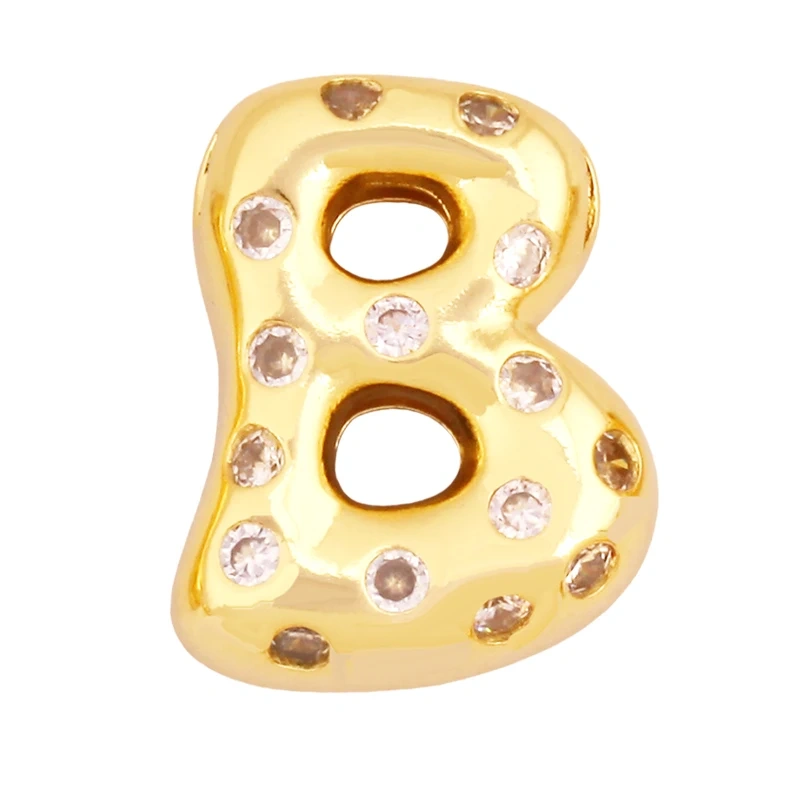 Cute Fashion 18K Gold Plated Full Zircon Crown Initial Name A-Z Letter Charm Pendant Necklace,Jewelry Findings Supplies K68